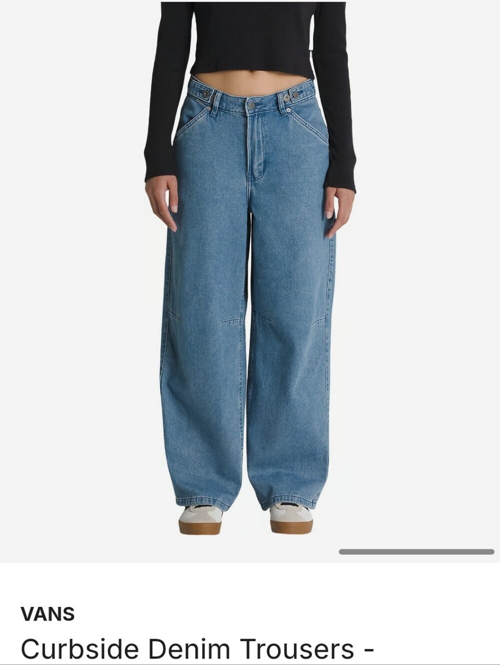 Vans Curbside Denim Trousers Size 24